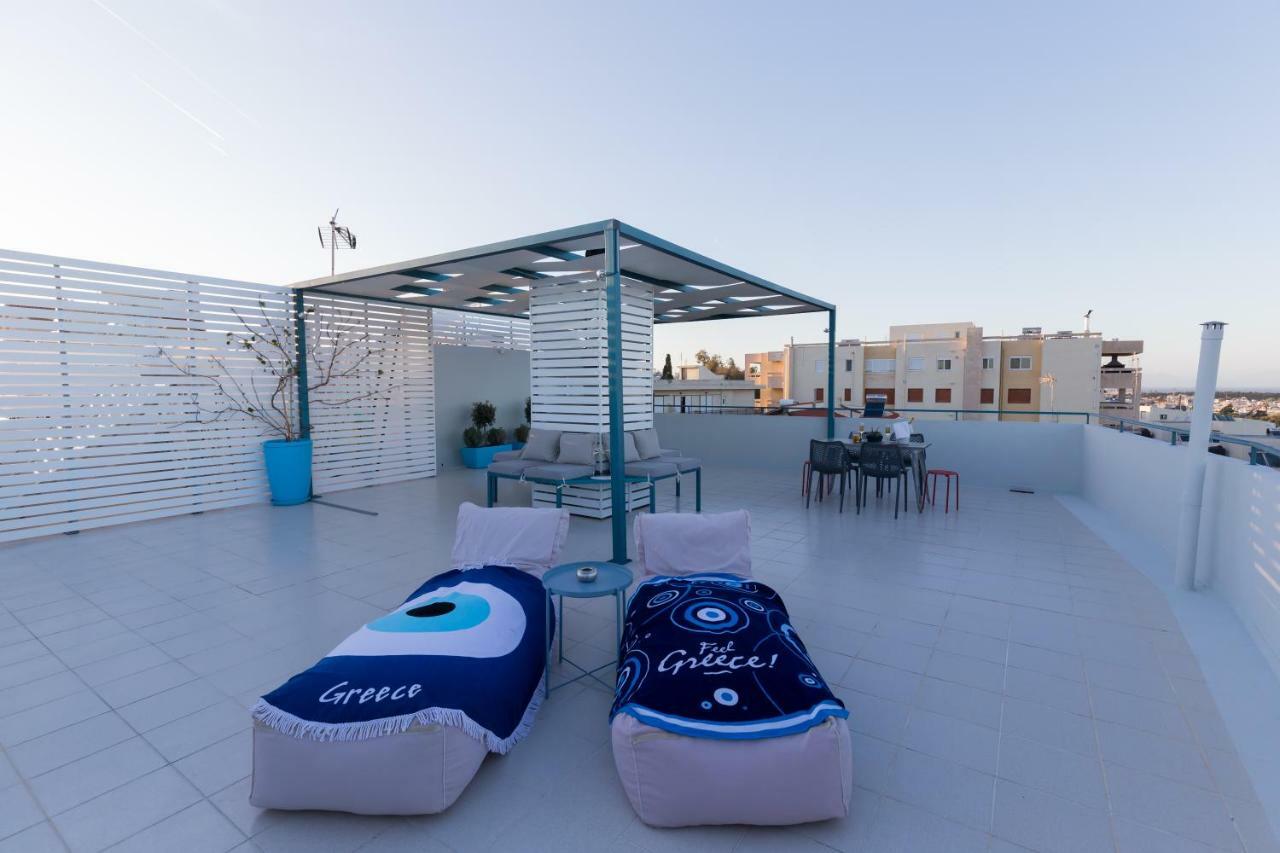 Groovy & Cozy Apt With Private Seaview Rooftop Terrace Rhodes City Exterior foto